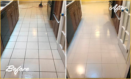 These Floors in Park Ridge Receive a Full Restoration From Our Grout  Cleaning Experts