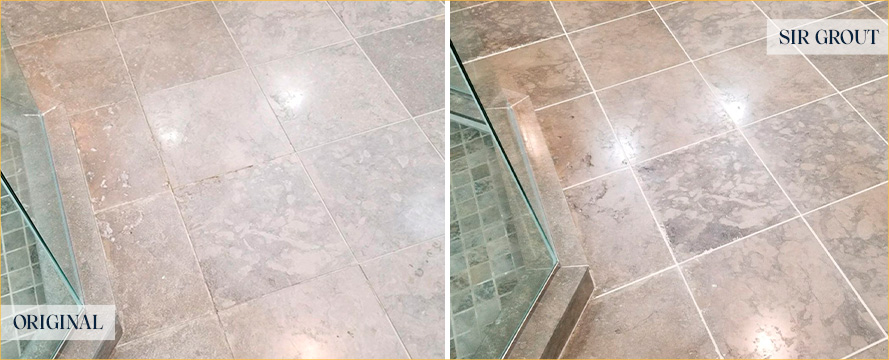 Floor Before and After a Flawless Grout Sealing in Wayne, NJ